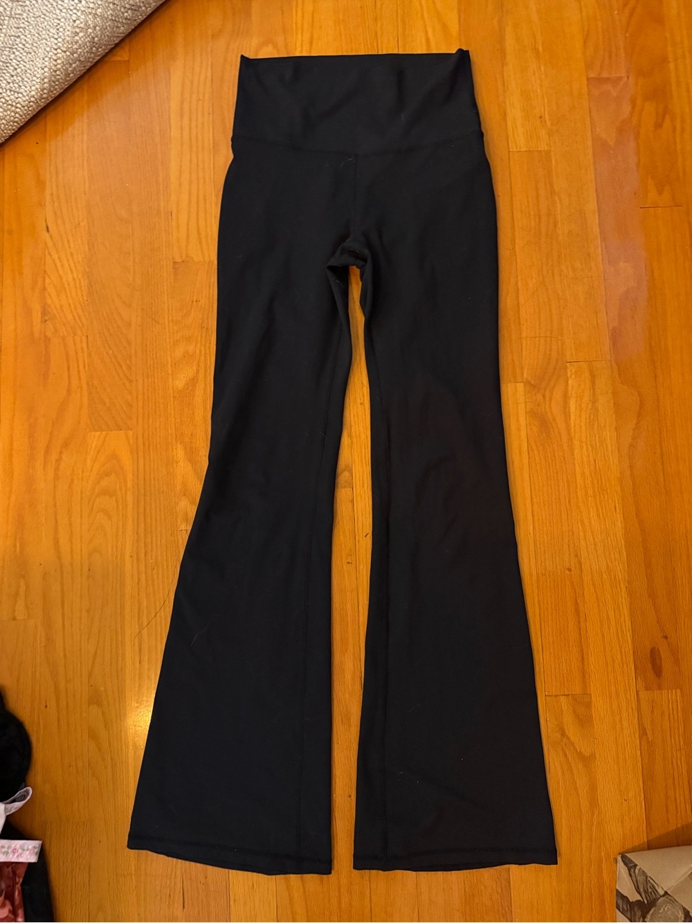 Fabletics Black High-Waist Flare Leg Yoga Pants